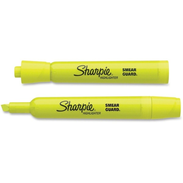 Accent Highlighter, Chisel Point,Fluorescent Yellow 12PK
